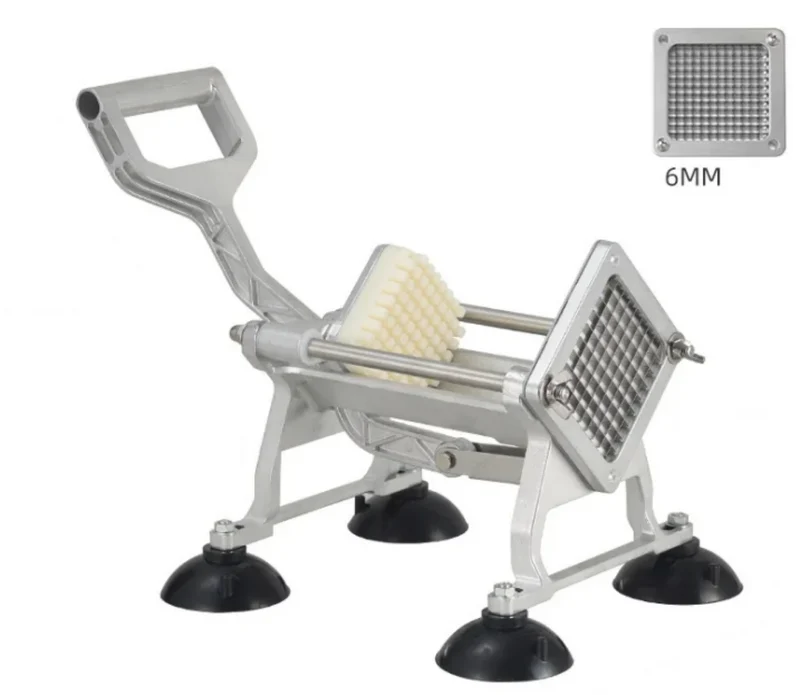 Coupe-Frites Professionnel Acier 3 Lames – 13mm, 9mm, 6mm | Antidérapant Dakar