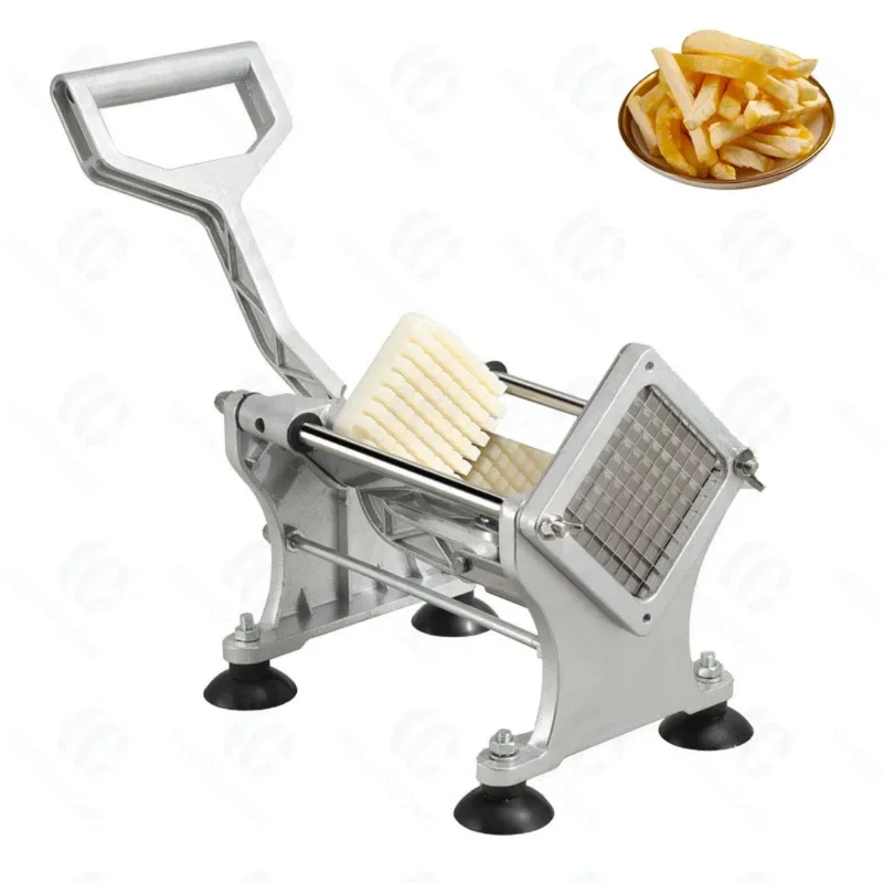 Coupe-Frites Professionnel Acier 3 Lames – 13mm, 9mm, 6mm | Antidérapant Dakar