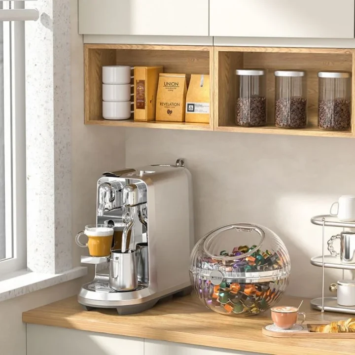 Boîte de Rangement Capsules Café Transparente – Coffee Box XL Premium Dakar