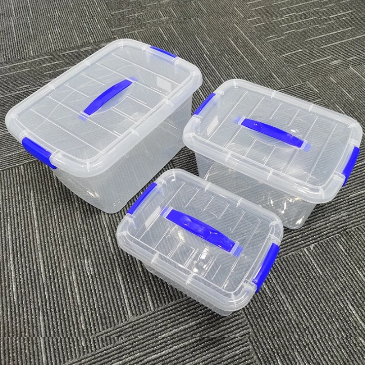 Boîte de Rangement Transparente avec Couvercle Verrouillable – 3 Tailles (X-300 / X-400 / X-500) | La Boutique Secrète
