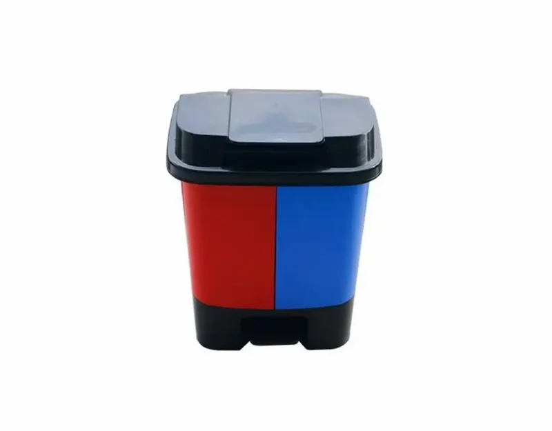Poubelle Double Compartiment 40L avec Pédale – Tri Sélectif Hygiénique Dakar