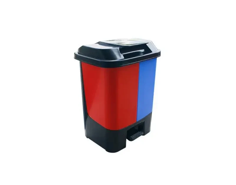 Poubelle Double Compartiment 40L avec Pédale – Tri Sélectif Hygiénique Dakar