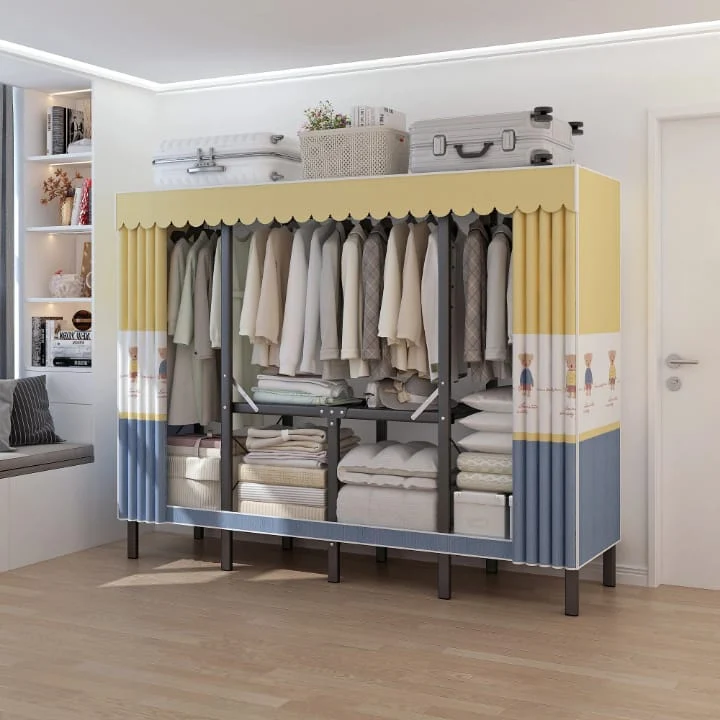 Armoire Penderie Pliable Premium 128×46×170 cm – Rangement Textile Élégant – Livraison Dakar