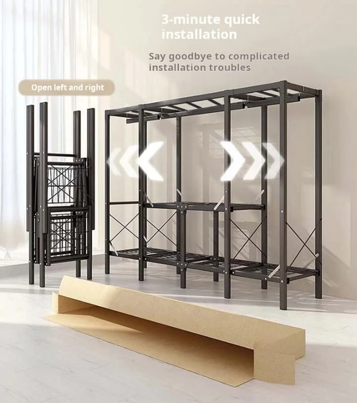 Armoire Penderie Pliable Premium 128×46×170 cm – Rangement Textile Élégant – Livraison Dakar