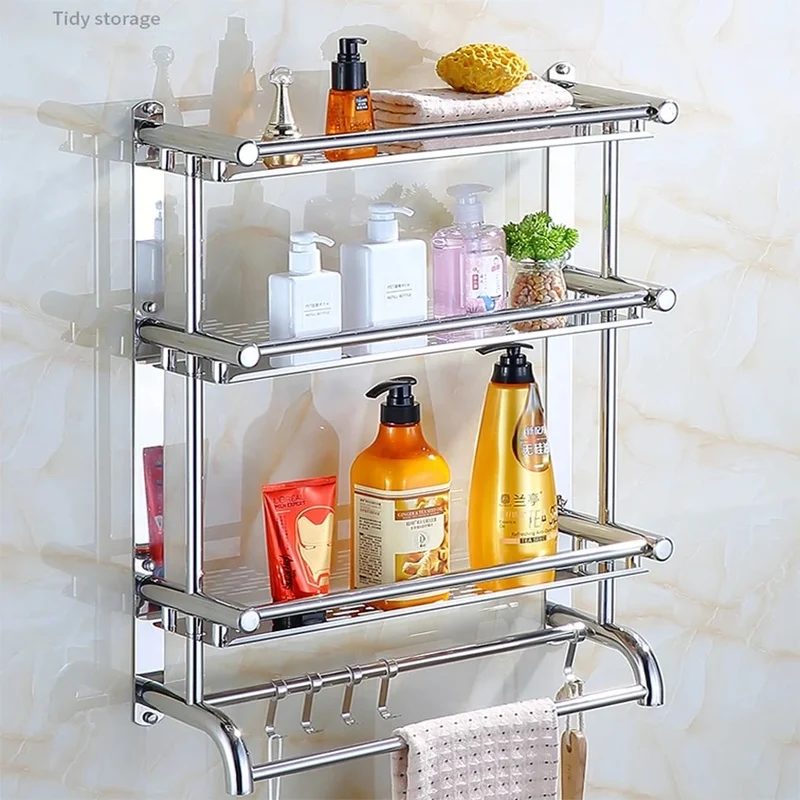 Étagère de Toilette Murale – Rangement Salle de Bain Pratique et Élégant