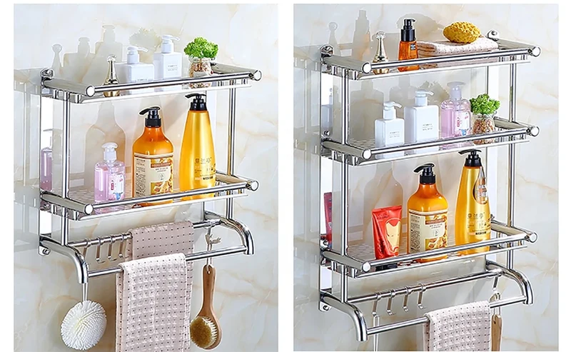 Étagère de Toilette Murale – Rangement Salle de Bain Pratique et Élégant