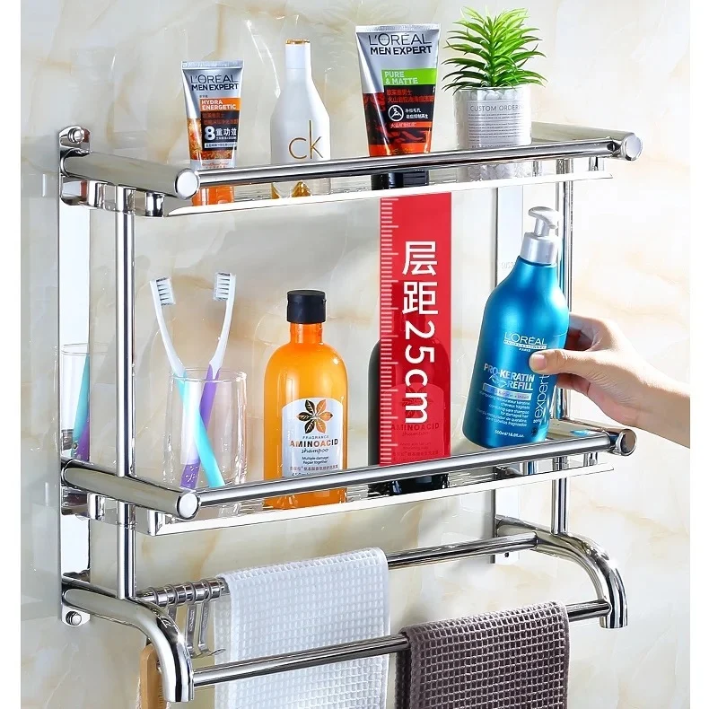 Étagère de Toilette Murale – Rangement Salle de Bain Pratique et Élégant