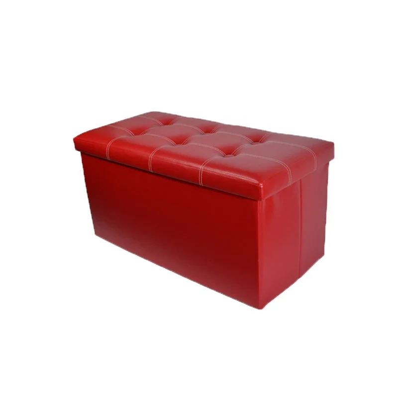 Pouf Pliant avec Rangement Simili Cuir Premium – Coffre de Stockage Élégant – Livraison Dakar