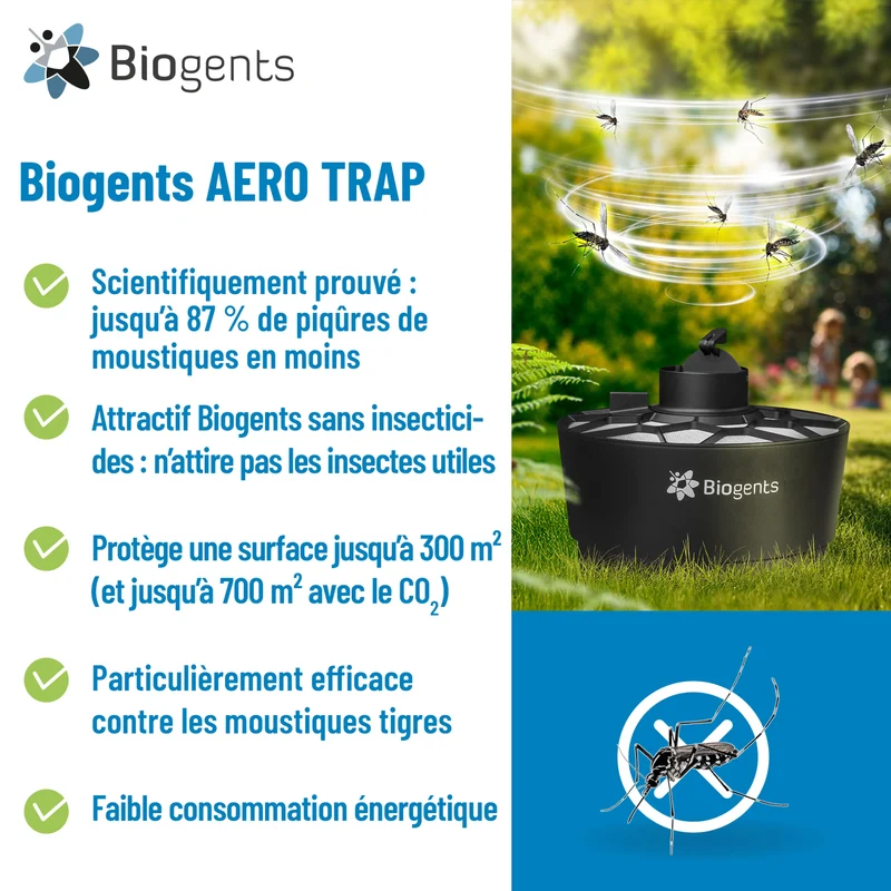 Aero Trap — Piège anti-moustique tigre extérieur