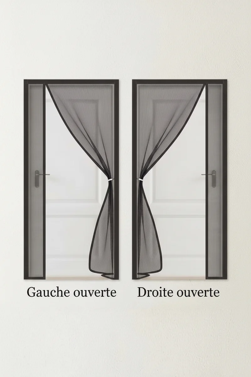 Moustiquaire Porte Ouverture Latérale