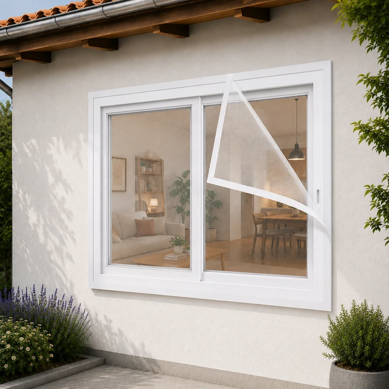 Moustiquaire Fenêtre Fixe Blanc