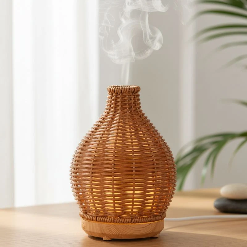 Diffuseur d’Arôme LED Bois Naturel