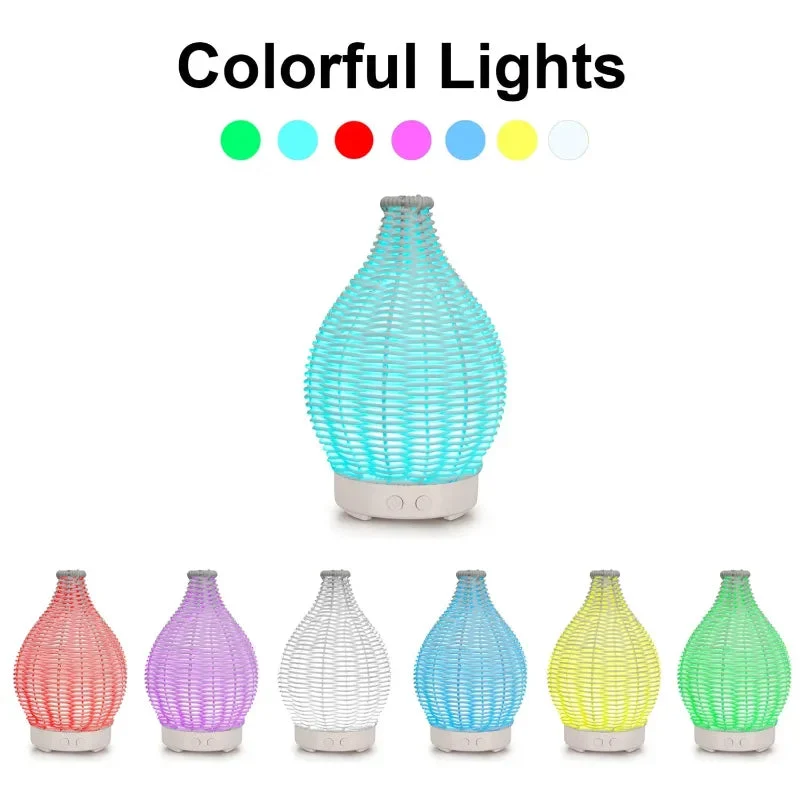 Diffuseur d’Arôme LED Bois Naturel