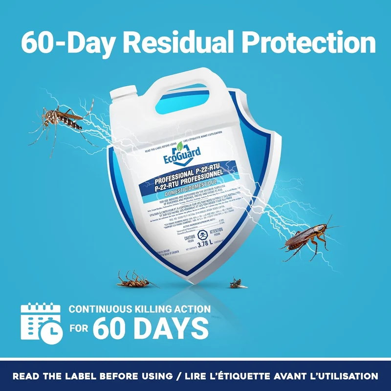 Kit Insecticide Professionnel – ÉCOGUARD P-22 Écoguard + Pulvérisateur Evika 1,5L