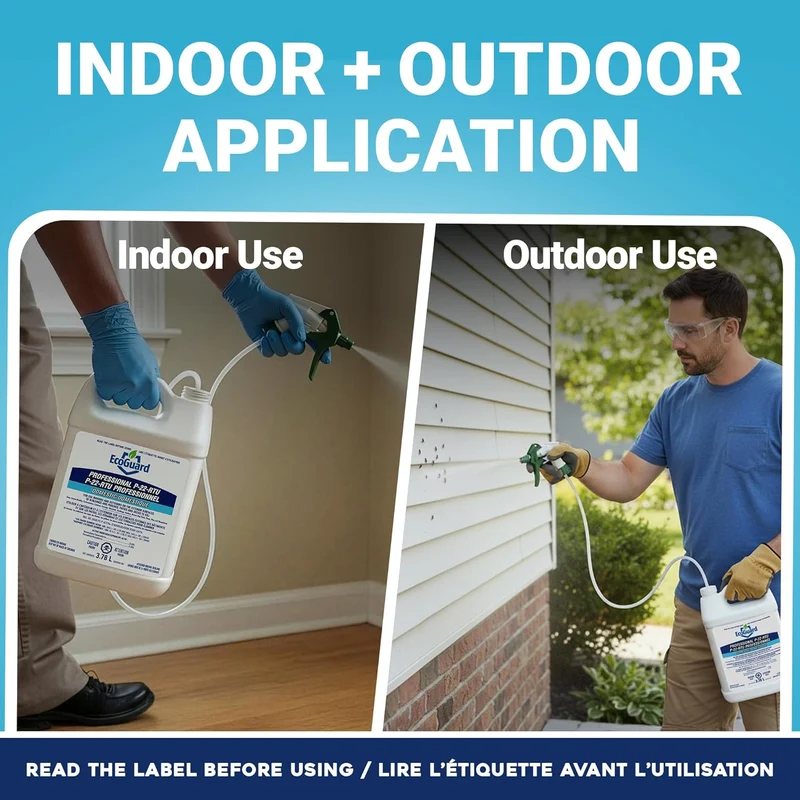 Kit Insecticide Professionnel – ÉCOGUARD P-22 Écoguard + Pulvérisateur Evika 1,5L