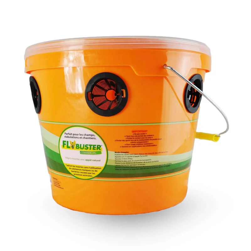 Piège à mouches extérieur Flybuster – Appât biologique 250 g, écologique et réutilisable