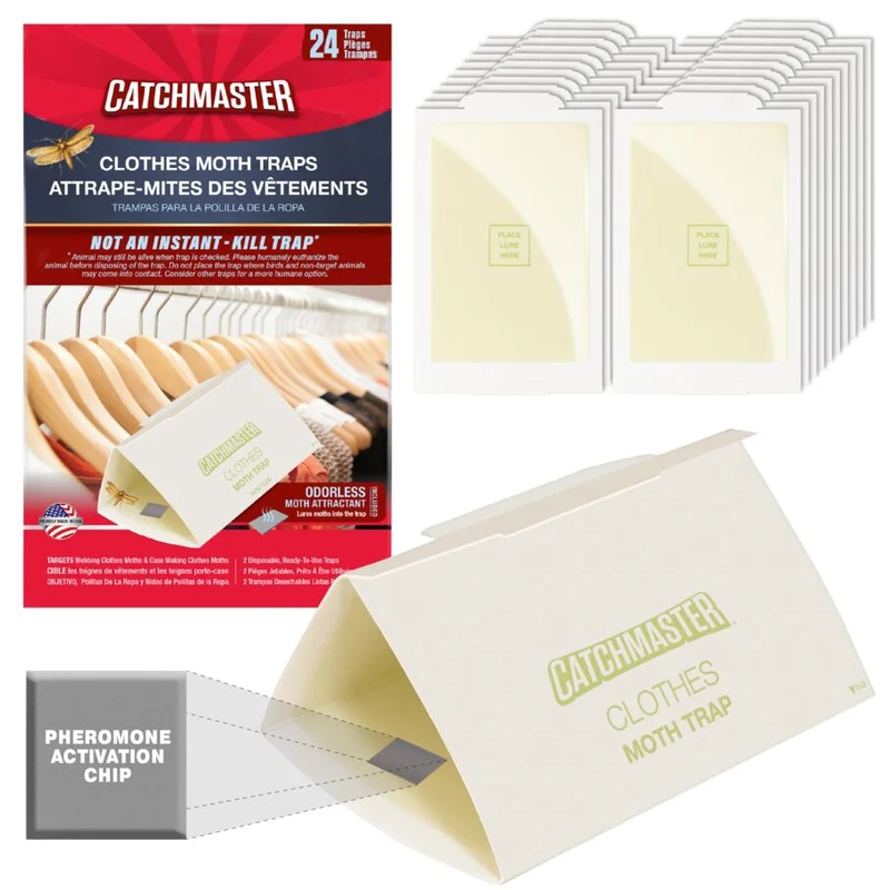 Catchmaster – Pièges à mites des vêtements, paquet de 2 pièges