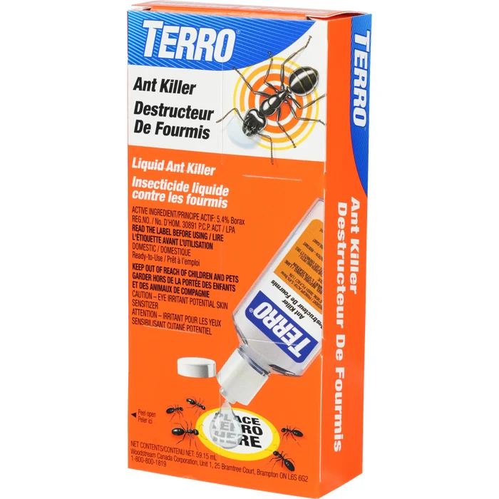 TERRO appât Liquide anti-fourmis charpentière 59,15 mL – Élimine toute la colonie