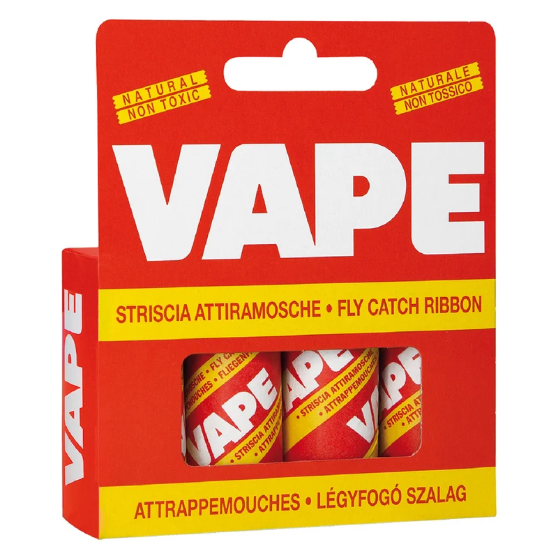 Attiramosche A Striscia Confezione Da 4 Cartucce Vape | Per Uso Agricolo Professionale