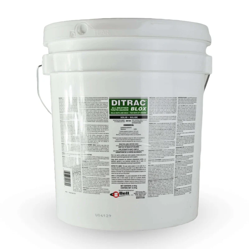 Ditrac All-Weather Blox Rodenticides à base de Diphacinone pour Rats et Souris