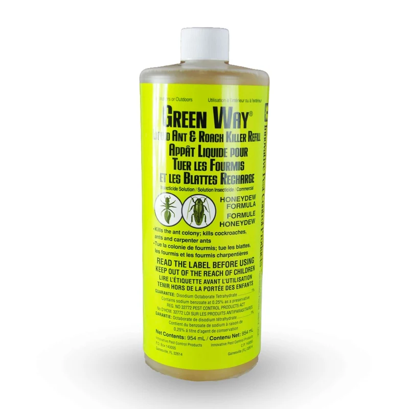 GreenWay Appât Liquide pour Fourmis et Coquerelles Commercial 954 ml