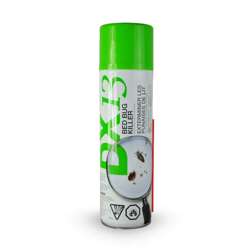 DX13 – Aérosol anti-punaises de lit à base de terre diatomée, 400g, homologué Santé Canada