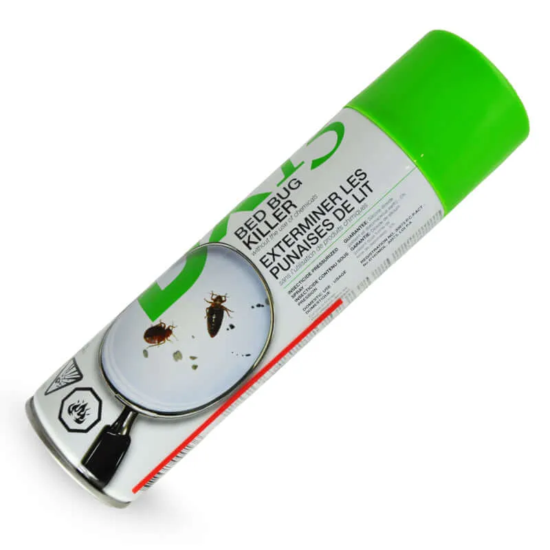 DX13 – Aérosol anti-punaises de lit à base de terre diatomée, 400g, homologué Santé Canada
