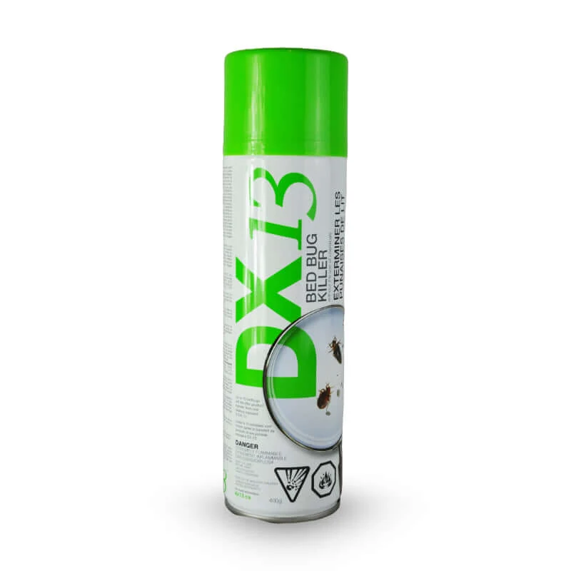 DX13 – Aérosol anti-punaises de lit à base de terre diatomée, 400g, homologué Santé Canada