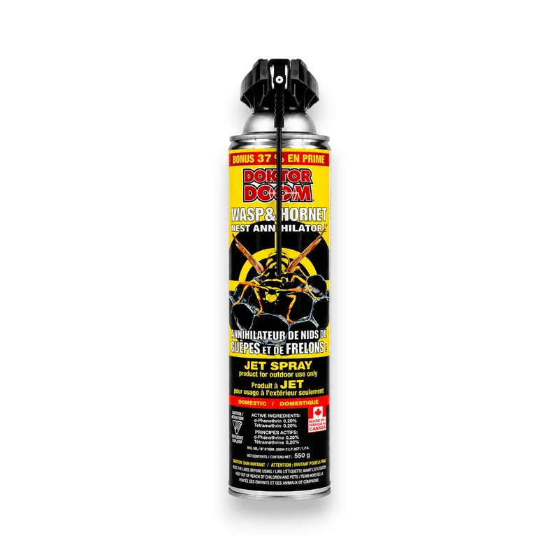 Aérosol Doktor Doom Guêpes & Frelons, 550g | Destruction de Nids