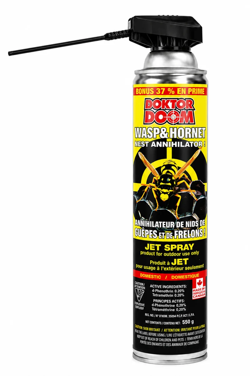 Aérosol Doktor Doom Guêpes & Frelons, 550g | Destruction de Nids