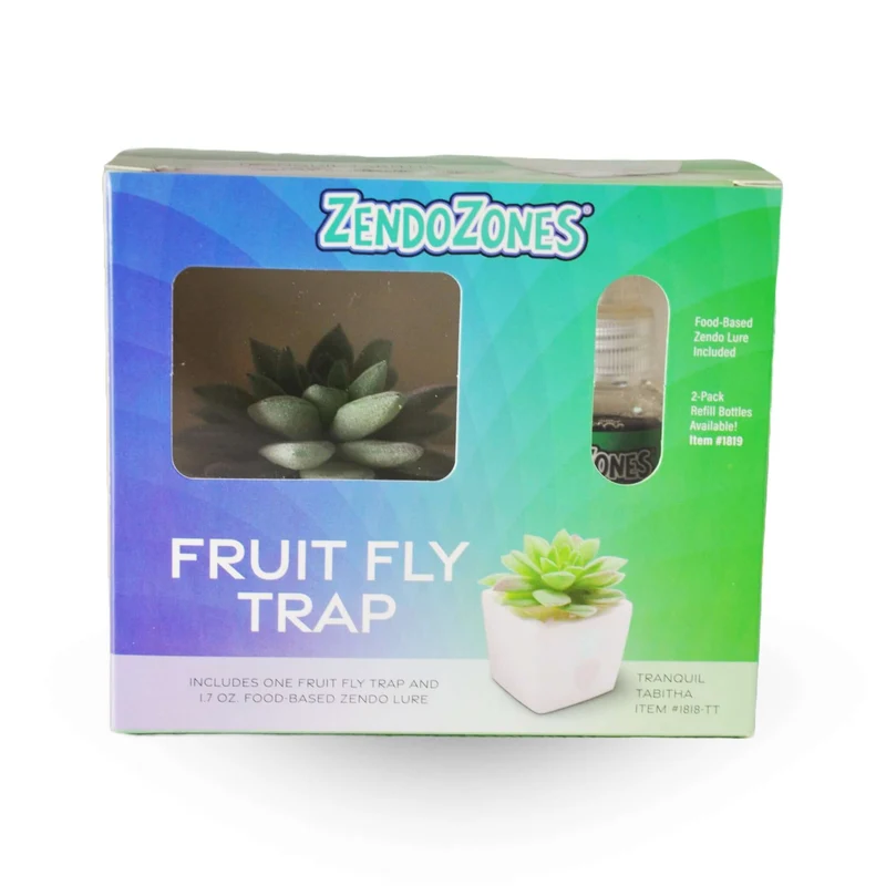 Zendozone Piège à Mouches à Fruits (1 piège + leurre 1,7 oz) 1818-TT