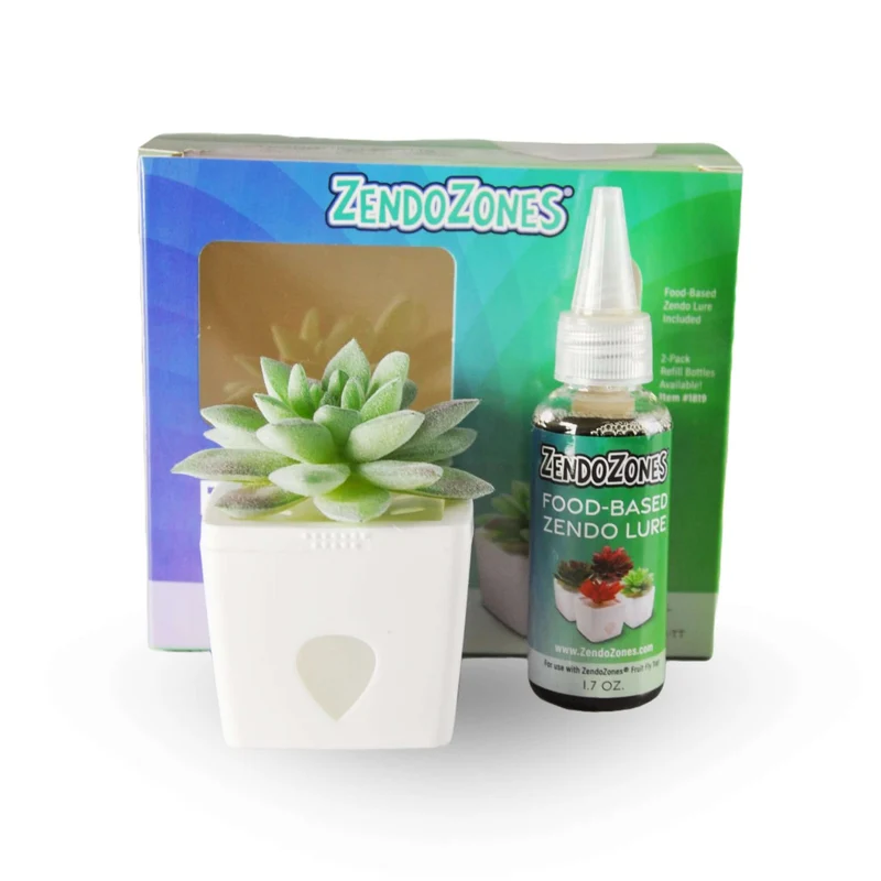 Zendozone Piège à Mouches à Fruits (1 piège + leurre 1,7 oz) 1818-TT