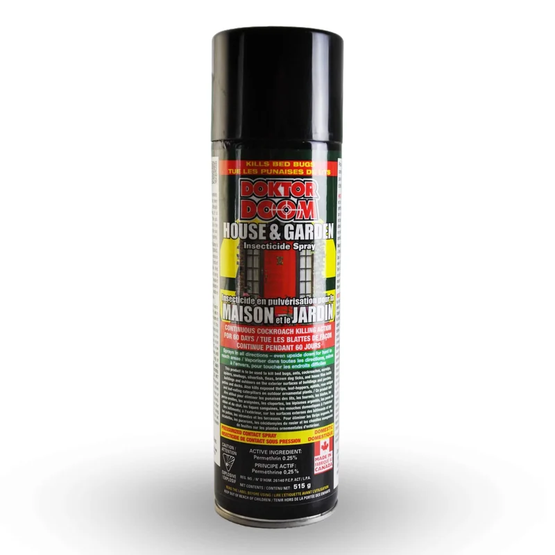 Doktor Doom Spray Anti-Insectes pour Maison et Jardin 515G Perméthrine 0.25