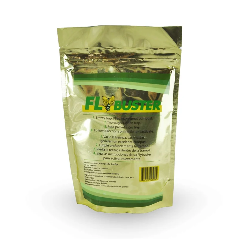 FLYBUSTER, Recharge d'Attractif pour Piège Flybuster à Mouches 250G