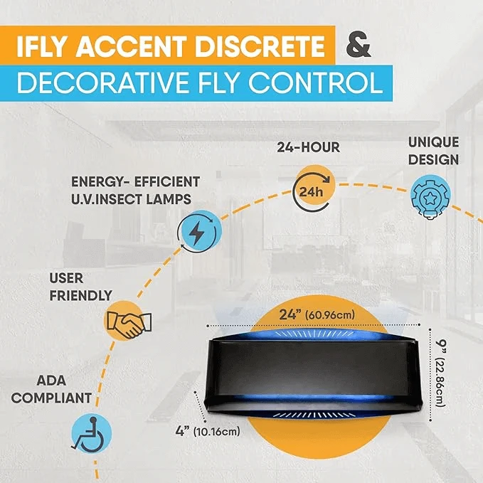 Piège à Mouche Lumineux Gardner iFly Accent avec 2X15W T8 18'' incassable FL-30BLS