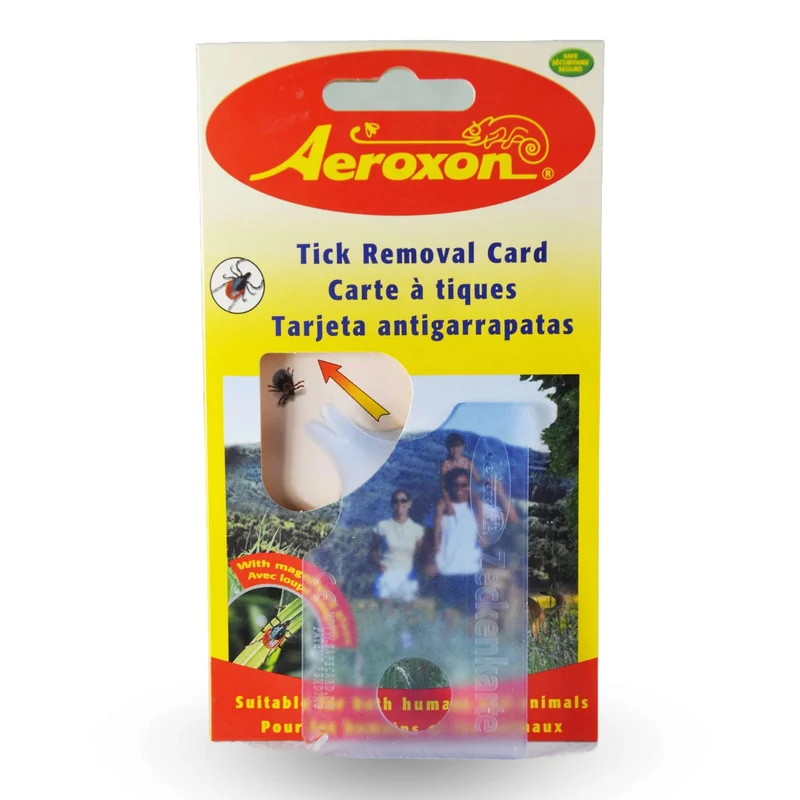 AEROXON Carte Enlève Tiques | Retrait Sécuritaire Humains & Animaux