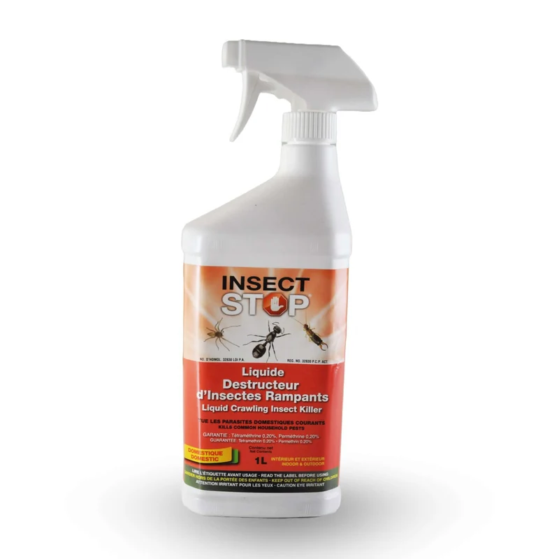 INSECT STOP, insecticide à base de perméhtrine 1 litre pour lutter contre les insectes rampants.