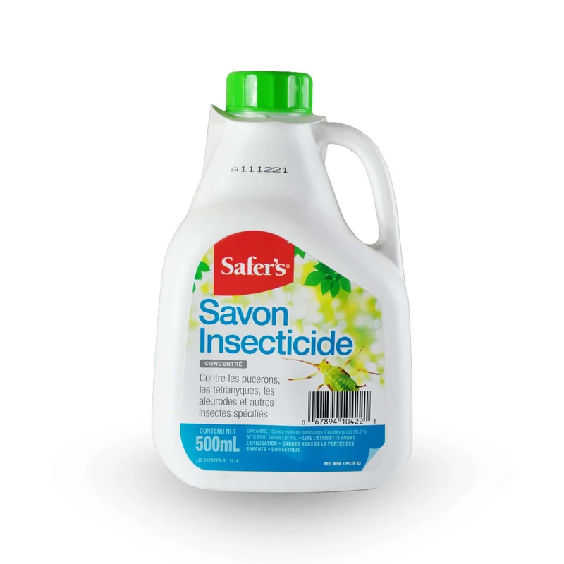 SAFER'S, Savon Insecticide à base de sel de potassium d'acide gras 500ml