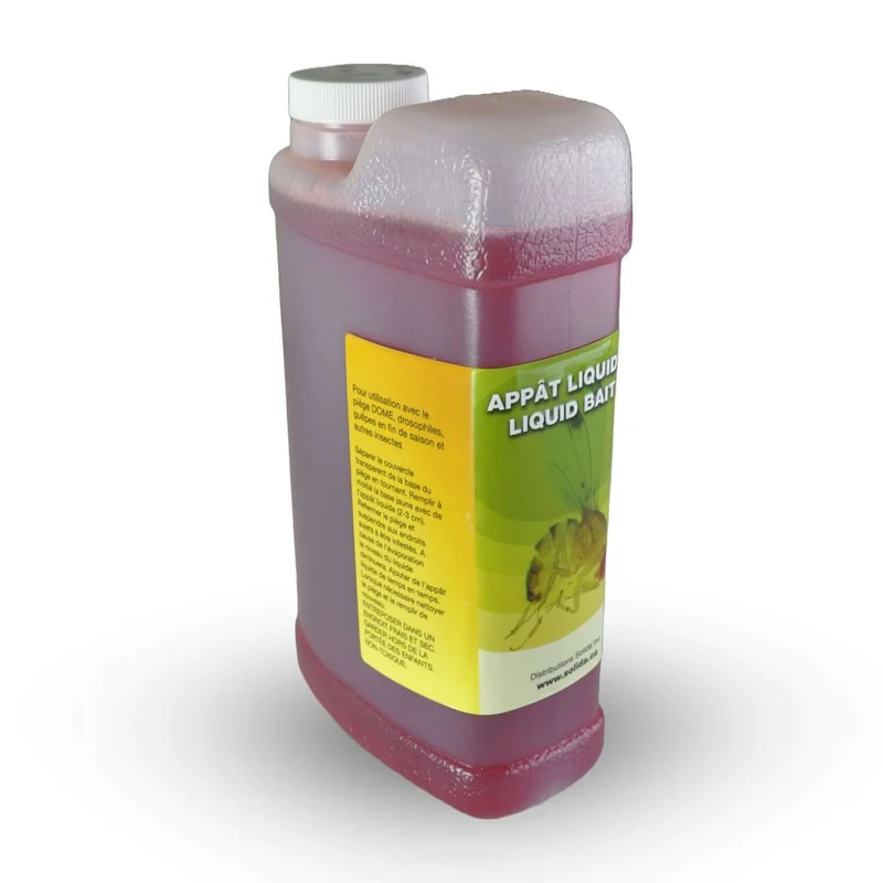 Appât Liquide Mouches et Guêpes 1L | Non-Toxique et Naturel
