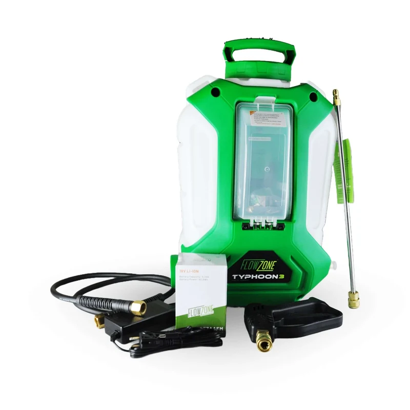 Pulvérisateur dorsal électrique FlowZone Typhoon 3 – 14 L 18V 115 psi