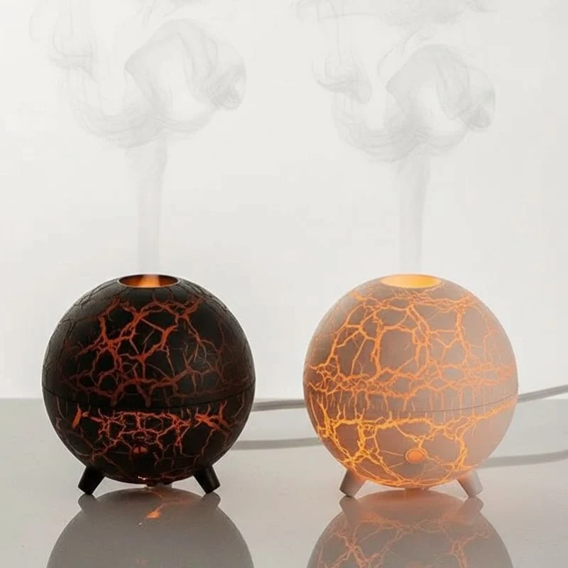 Diffuseur Volcan Huiles Essentielles Effet Flamme