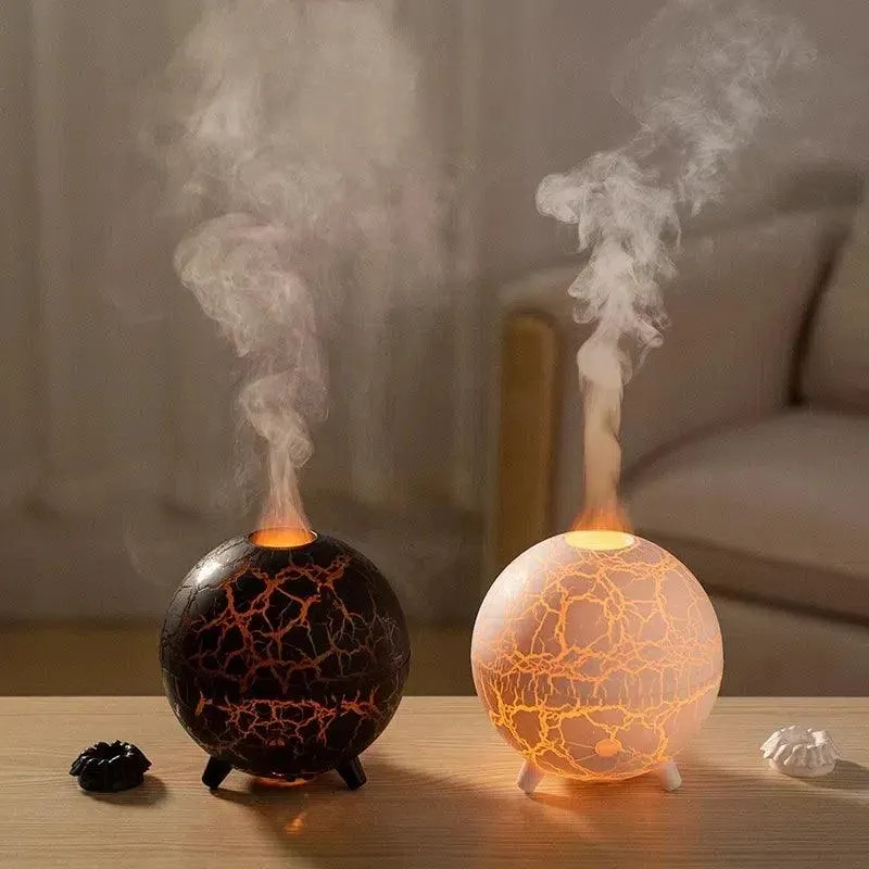 Diffuseur Volcan Huiles Essentielles Effet Flamme