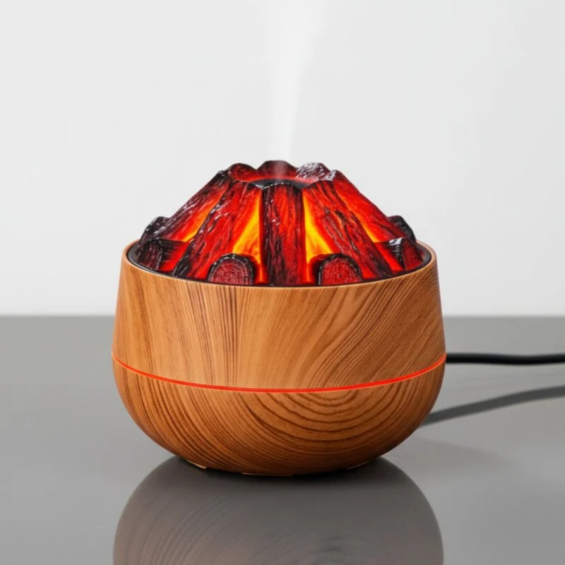 Diffuseur d’Huiles Essentielles Effet Flamme de Cheminée