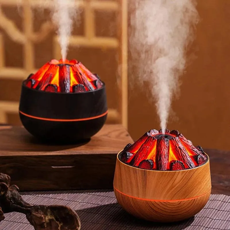 Diffuseur d’Huiles Essentielles Effet Flamme de Cheminée