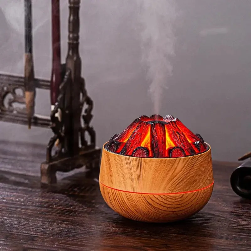Diffuseur d’Huiles Essentielles Effet Flamme de Cheminée