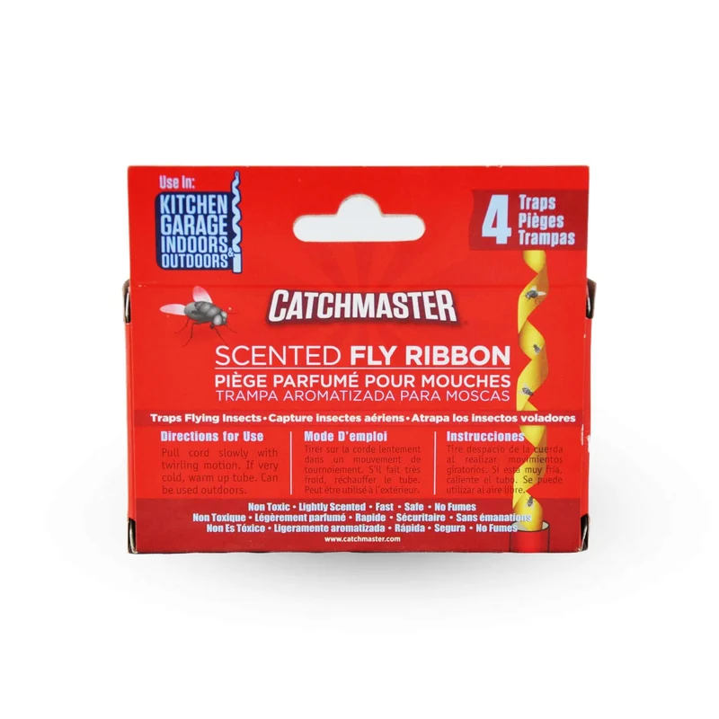 CATCHMASTER, Piège Parfumé pour Mouches Intérieur (Paquet de 4)