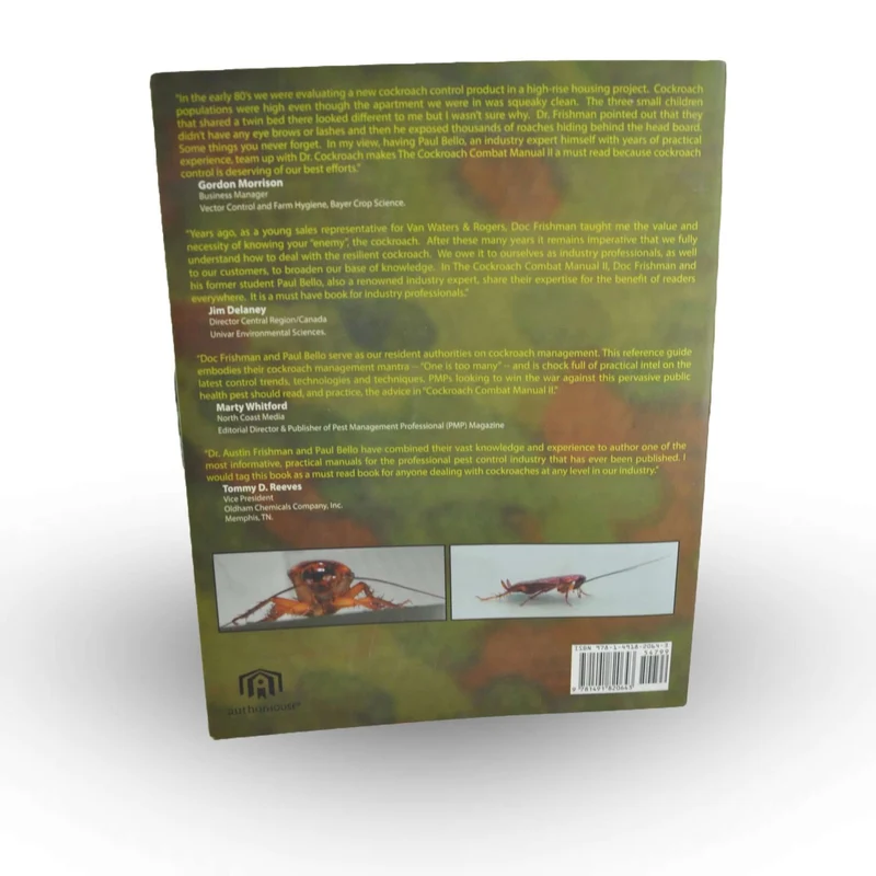 The Cockroach Combat Manual II, Livre sur les Coquerelles