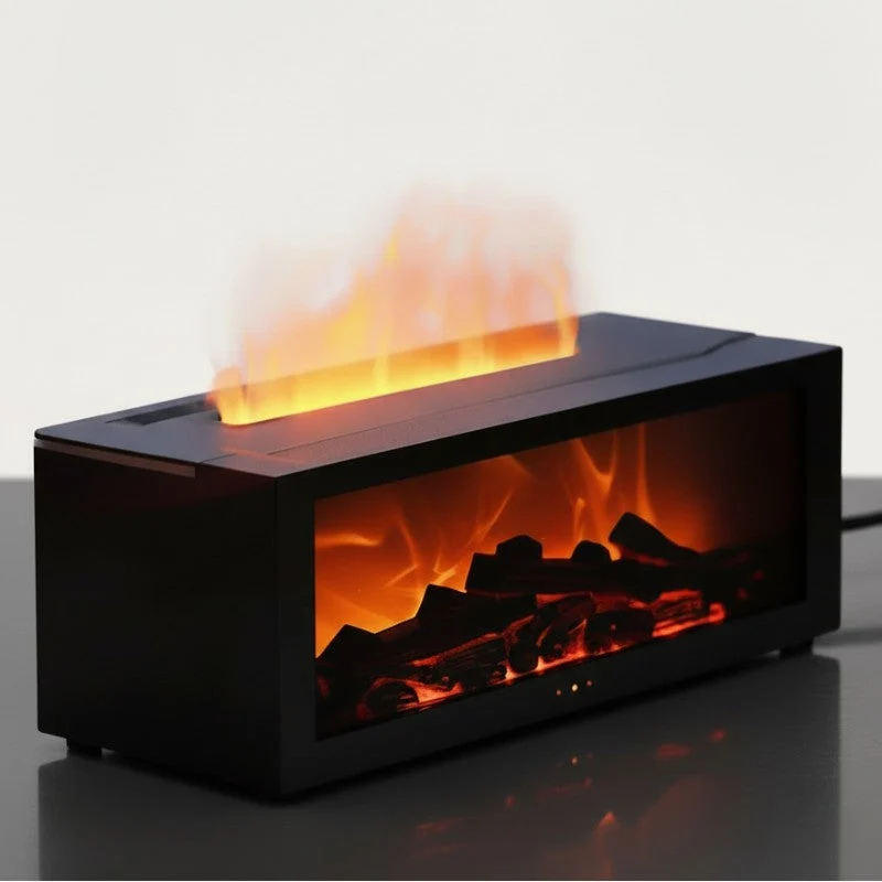 Diffuseur Flamme LED Huiles Essentielles | Feu de Cheminée