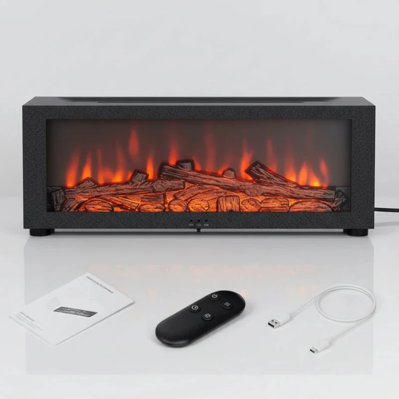 Diffuseur Flamme LED Huiles Essentielles | Feu de Cheminée