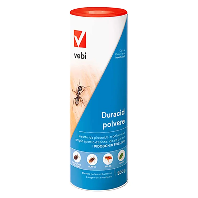 Insetticida In Polvere 'Duracid' Gr.500 - In Barattolo Spargitore | Per Uso Agricolo Professionale